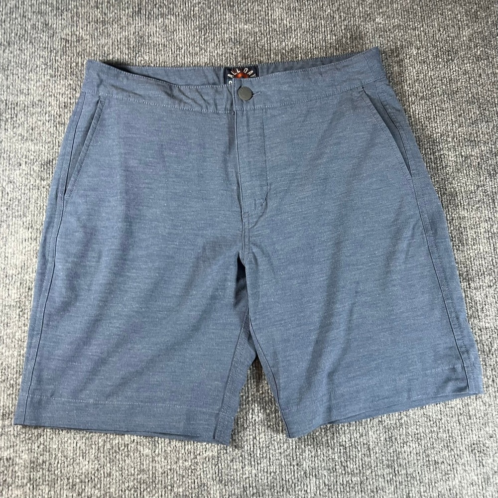 Faherty Blue Flat Front Men's Shorts